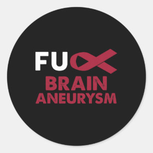 Aneurysm Awareness Support Survivor Gift Classic Round Sticker