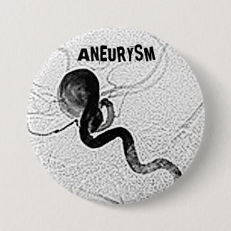 Aneurysm b-1 7.5 cm round badge