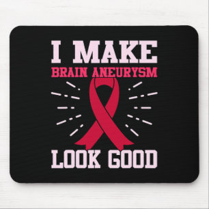 Aneurysm Look Good Awareness Month Support Graphic Mouse Pad