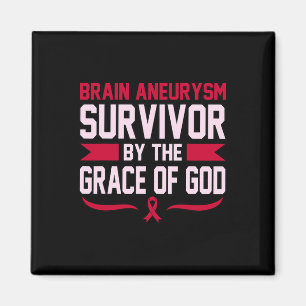 Aneurysm Survivor Awareness Month Support Graphic  Magnet