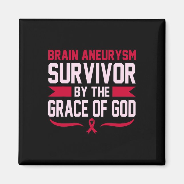 Aneurysm Survivor Awareness Month Support Graphic  Magnet (Front)