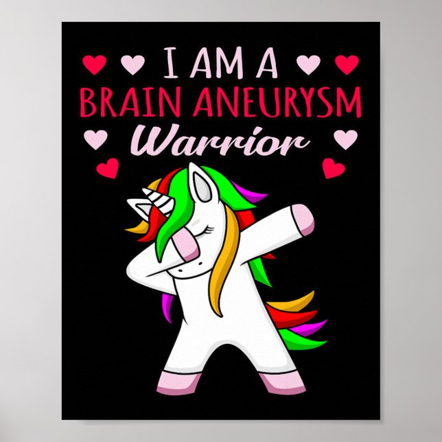 Aneurysm Warrior Awareness Month Support Graphic  Poster (Front)