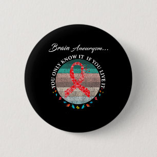 Aneurysm Warrior I'm Fine 1 6 Cm Round Badge
