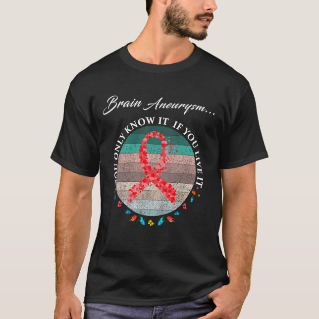 Aneurysm Warrior I'm Fine 1  T-Shirt (Front)