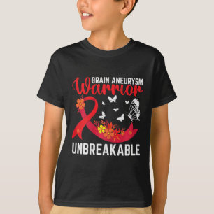 Aneurysm Warrior Unbreakable Surgery Awareness Gra T-Shirt