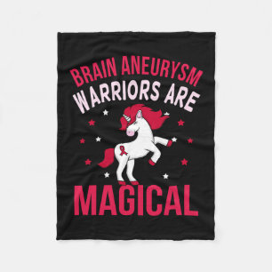 Aneurysm Warriors Magical Awareness Month Graphic Fleece Blanket