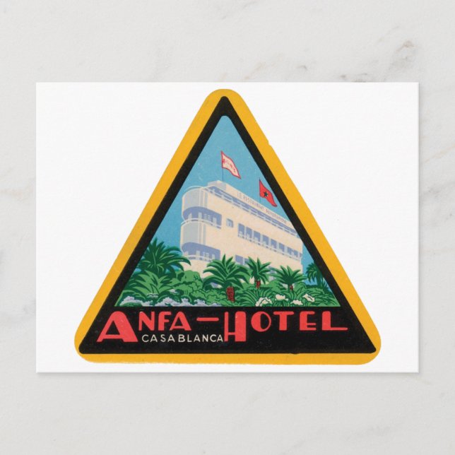 Anfa Hotel Casablanca Postcard (Front)