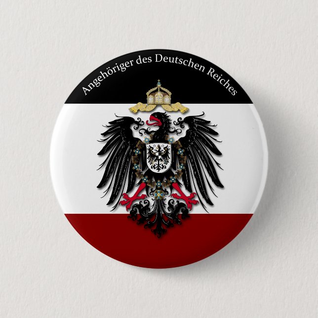 Angehöriger des Deutschen Reiches 6 Cm Round Badge (Front)