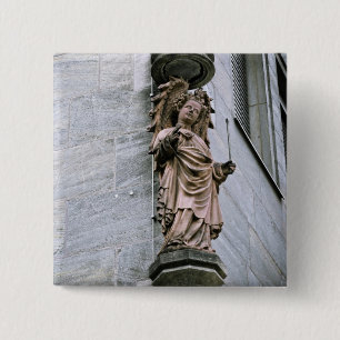 Angel 15 Cm Square Badge