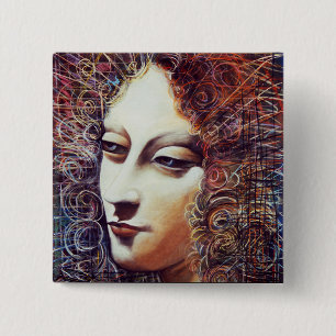 ANGEL 15 CM SQUARE BADGE