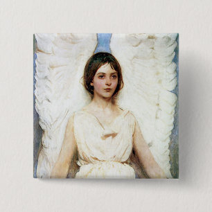 Angel 15 Cm Square Badge