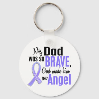 Angel 1 Dad Stomach Cancer Key Ring
