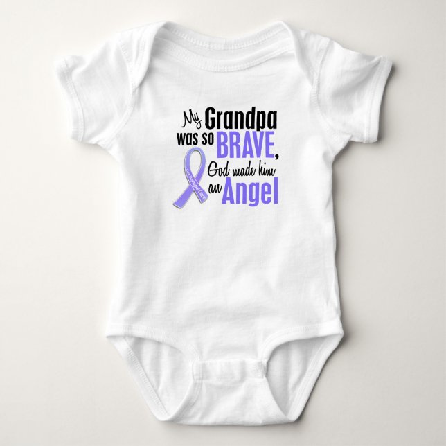 Angel 1 Grandpa Oesophageal Cancer Baby Bodysuit (Front)