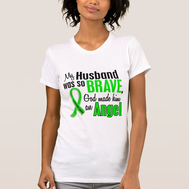 Angel 1 Non-Hodgkin's Lymphoma Husband T-Shirt (Front)