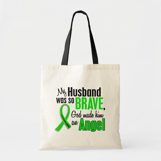 Angel 1 Non-Hodgkin's Lymphoma Husband Tote Bag (Front)