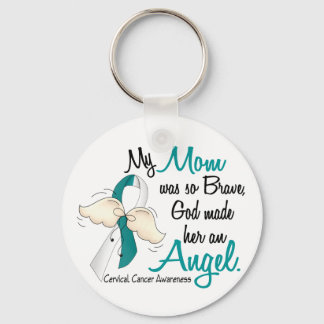 Angel 2 Cervical Cancer Mum Key Ring