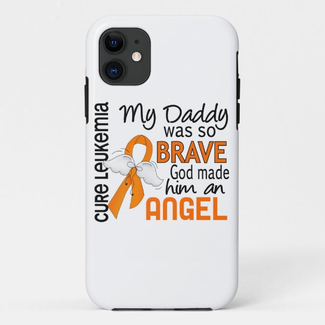 Angel 2 Daddy Leukaemia Case-Mate iPhone Case (Back)