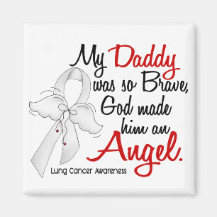 Angel 2 Daddy Lung Cancer Magnet