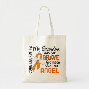 Angel 2 Grandpa Leukaemia Tote Bag