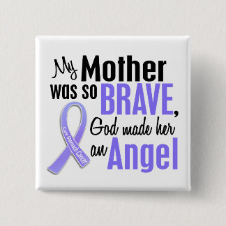 Angel 2 Mother Stomach Cancer 15 Cm Square Badge