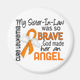 Angel 2 Sister-In-Law Leukaemia Magnet