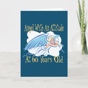 Angel 60th Birthday Card
