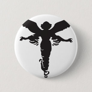 Angel 6 Cm Round Badge