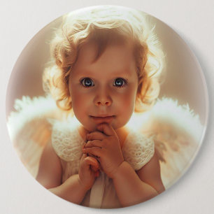 Angel 6 Cm Round Badge