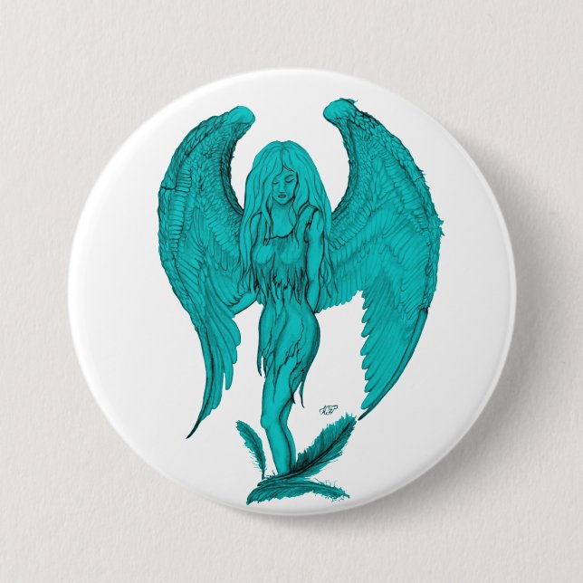 Angel 7.5 Cm Round Badge (Front)