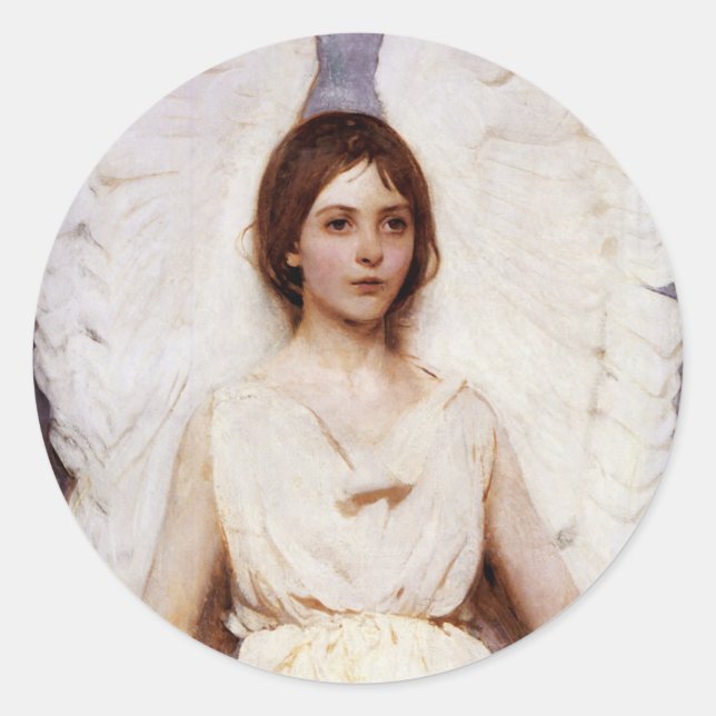 Angel, Abbott Handerson Thayer Fine Art Classic Round Sticker (Front)
