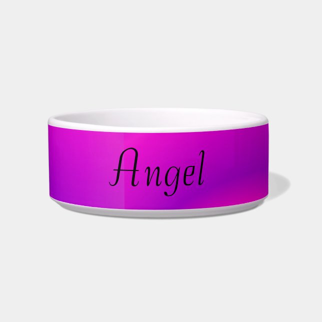 Angel Abstract Swirls of Pink and Purple Bowl (Front)