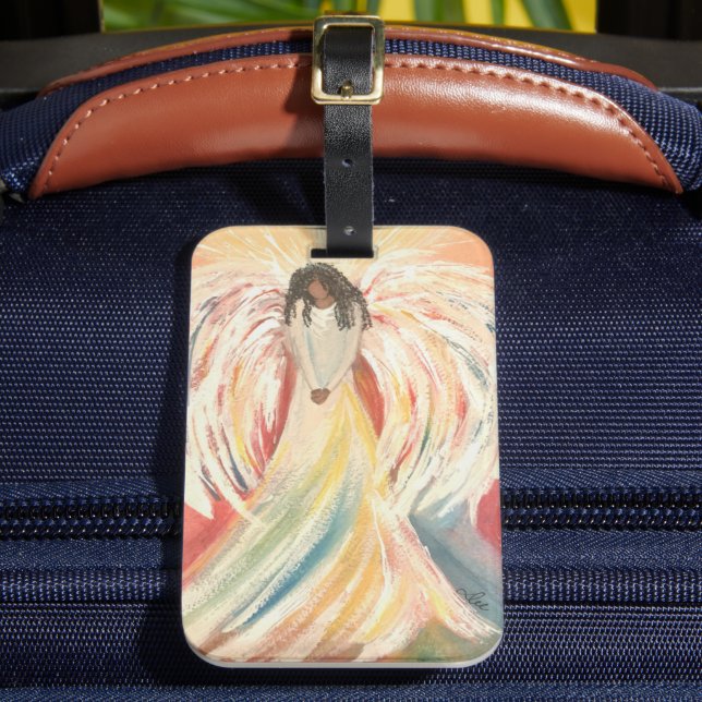  Angel Acrylic Luggage Tag (Front Insitu 2)