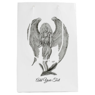 Angel , Add Your Text Medium Gift Bag