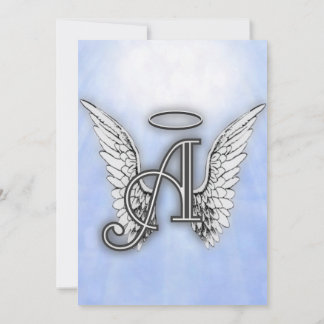 Angel Alphabet A Initial Invitation