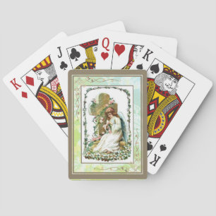 Angel And Cross Playing Cards