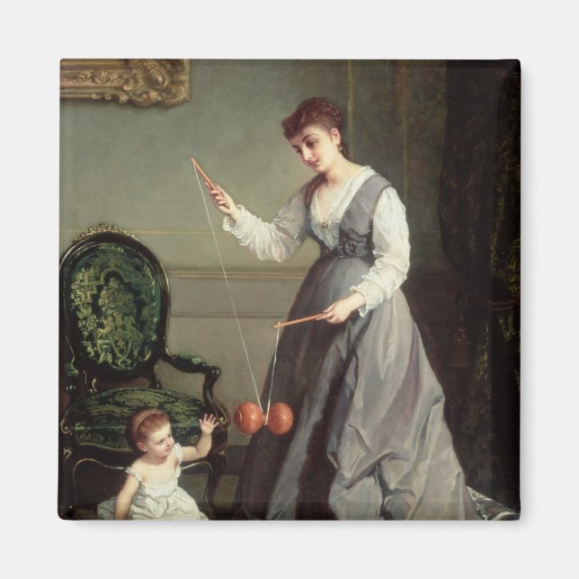 `Angel and Devil' or `Playing Diabolo Magnet (Front)
