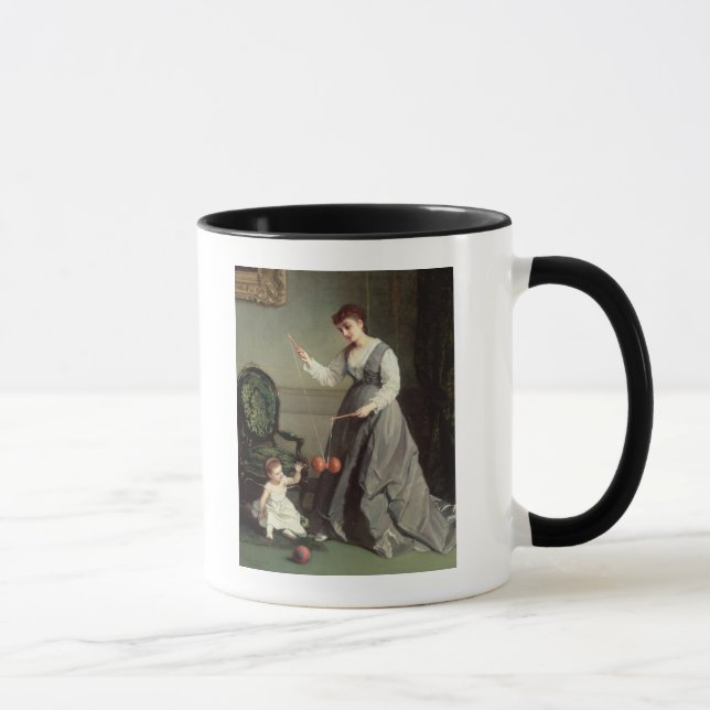 `Angel and Devil' or `Playing Diabolo Mug (Right)