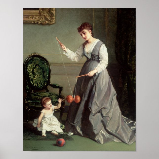`Angel and Devil' or `Playing Diabolo Poster (Front)