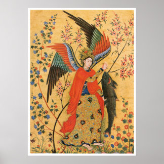 Angel and Fish Poster