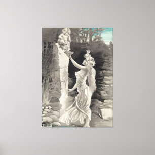 Angel and Goddess Valentine  Canvas Print