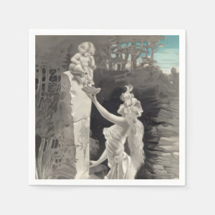 Angel and Goddess Valentine  Napkin