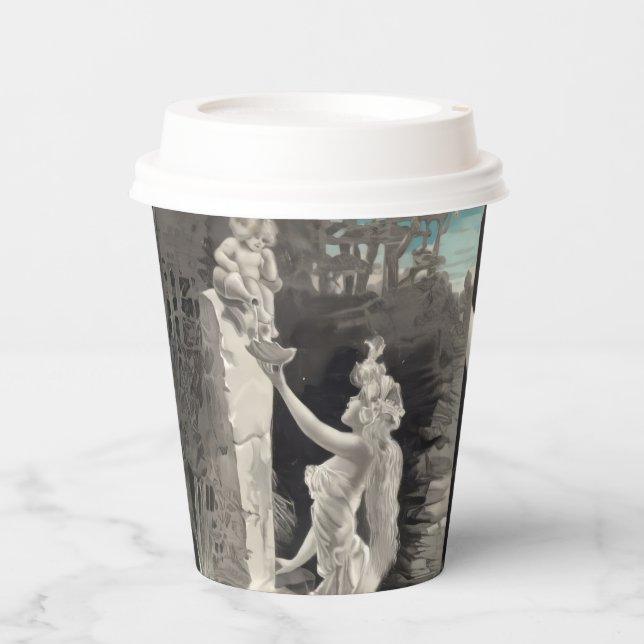 Angel and Goddess Valentine  Paper Cups (Front)