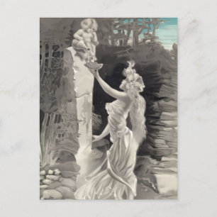 Angel and Goddess Valentine Postcard