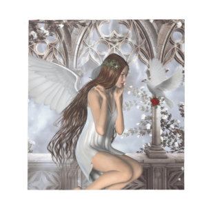 Angel and Her Dove Notepad