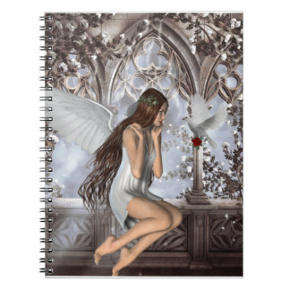 Angel and Her Dove Spiral Notebook