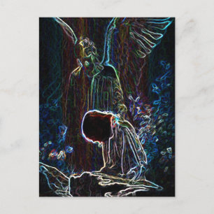 Angel and Jesus Postcard