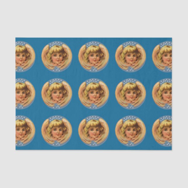 Angel And Stars Tissue Paper (Front)