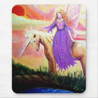 Angel and Unicorn Mouse Pad