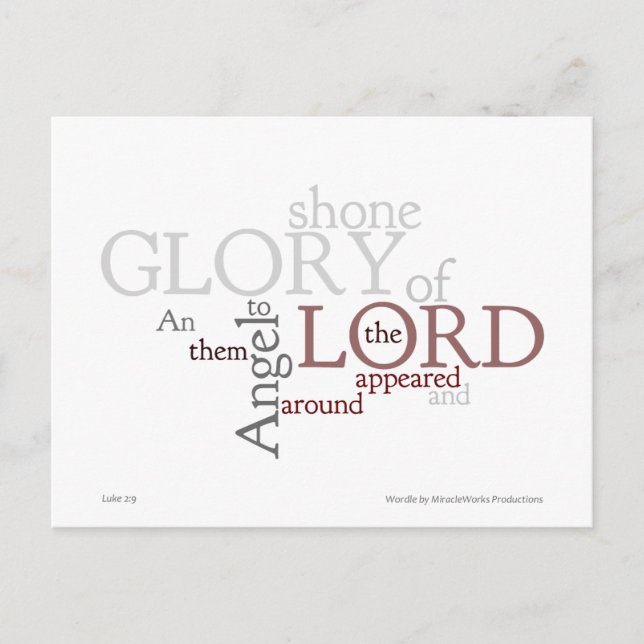 Angel Appeared Postcard (Front)