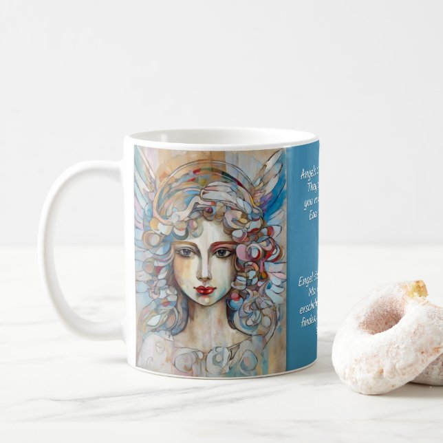 Angel Art & Sayings No. 5 of 12 different Mugs (With Donut)